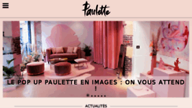 What Paulette-magazine.com website looked like in 2018 (5 years ago)