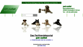 What Pet-outlet.de website looked like in 2018 (5 years ago)