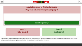 What Playtaboogame.com website looked like in 2018 (5 years ago)