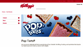 What Poptarts.com website looked like in 2018 (5 years ago)