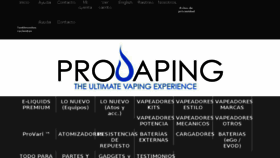 What Provaping.com website looked like in 2018 (5 years ago)