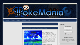 What Pokemania.dk website looked like in 2018 (5 years ago)