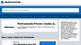 What Perfumania.bluepromocode.com website looked like in 2018 (5 years ago)