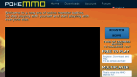 What Pokemmo.com website looked like in 2018 (5 years ago)
