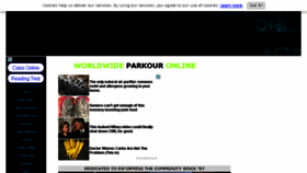 What Parkour-online.com website looked like in 2018 (5 years ago)