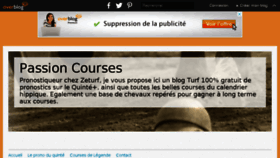 What Passioncourses.fr website looked like in 2018 (5 years ago)