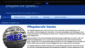 What Pflegeberufe-gesetz.de website looked like in 2018 (5 years ago)