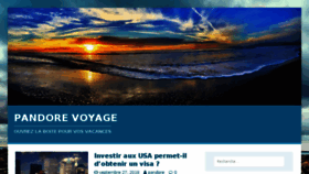 What Pandore-voyages.com website looked like in 2018 (5 years ago)
