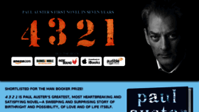 What Paul-auster.com website looked like in 2018 (5 years ago)