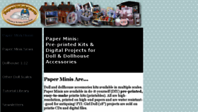 What Paperminis.com website looked like in 2018 (5 years ago)