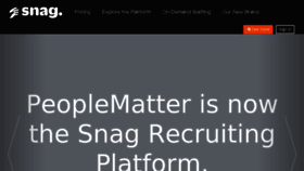 What Peoplematter.com website looked like in 2018 (5 years ago)