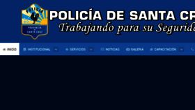 What Policiadesantacruz.gob.ar website looked like in 2018 (5 years ago)