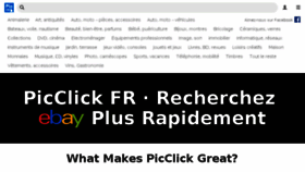 What Picclick.fr website looked like in 2018 (5 years ago)