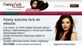 What Palety-farb-do-wlosow.pl website looked like in 2018 (5 years ago)
