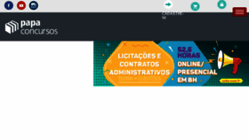 What Papaconcursos.com.br website looked like in 2018 (5 years ago)