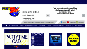 What Partytime-rentals.com website looked like in 2018 (5 years ago)