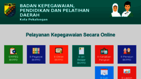What Pamomong.pekalongankota.go.id website looked like in 2018 (5 years ago)