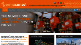 What Permasense.com website looked like in 2018 (5 years ago)