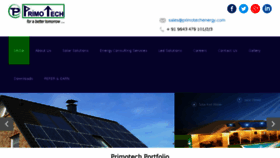 What Primotechenergy.com website looked like in 2018 (5 years ago)