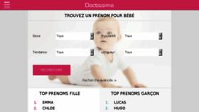 What Prenoms.doctissimo.fr website looked like in 2018 (5 years ago)