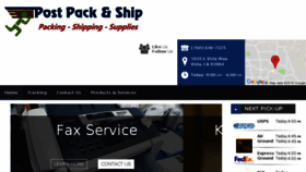 What Postpackandship.com website looked like in 2018 (5 years ago)