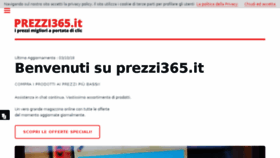 What Prezzi365.it website looked like in 2018 (5 years ago)