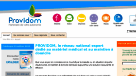 What Providom.fr website looked like in 2018 (5 years ago)