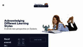 What Positivedyslexia.com website looked like in 2018 (5 years ago)