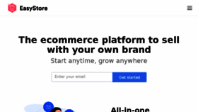 What Partners.easystore.co website looked like in 2018 (5 years ago)