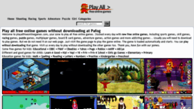 What Playallfreeonlinegames.com website looked like in 2018 (5 years ago)