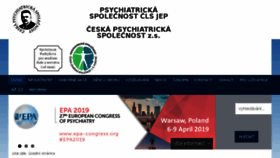 What Psychiatrie.cz website looked like in 2018 (5 years ago)