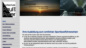 What Paulundpeter.de website looked like in 2018 (6 years ago)