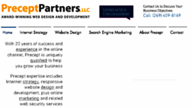 What Preceptpartners.com website looked like in 2018 (5 years ago)