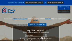 What Pewnylokal.pl website looked like in 2018 (5 years ago)