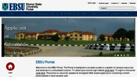 What Portal.ebsu.edu.ng website looked like in 2018 (5 years ago)