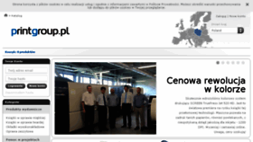 What Printgroup.pl website looked like in 2018 (5 years ago)