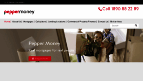 What Peppermoney.ie website looked like in 2018 (5 years ago)