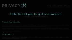 What Privacy.co.com website looked like in 2018 (5 years ago)