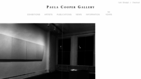 What Paulacoopergallery.com website looked like in 2018 (5 years ago)