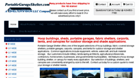 What Portablegarageshelter.com website looked like in 2018 (5 years ago)
