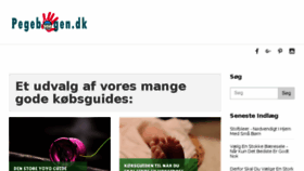 What Pegebogen.dk website looked like in 2018 (7 years ago)