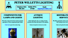 What Peterwilletts.co.uk website looked like in 2018 (5 years ago)