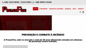 What Prevenfire.com.br website looked like in 2018 (5 years ago)