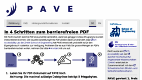 What Pave-pdf.org website looked like in 2018 (5 years ago)