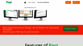 What Payzug.com website looked like in 2018 (5 years ago)