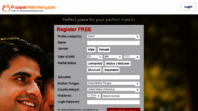 What Prajapatimatrimony.com website looked like in 2018 (5 years ago)