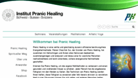 What Pranichealing.ch website looked like in 2018 (5 years ago)