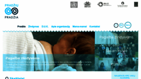 What Pradzia.org website looked like in 2018 (5 years ago)