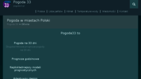 What Pogoda33.pl website looked like in 2018 (5 years ago)