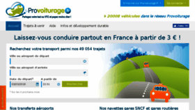 What Provoiturage.fr website looked like in 2018 (5 years ago)